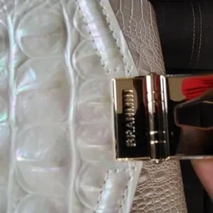 Brahmin White Backpack with Croc-Embossed Texture Brahmin | Bags | Brahmin White Crocodileembossed Backpack  main image 3